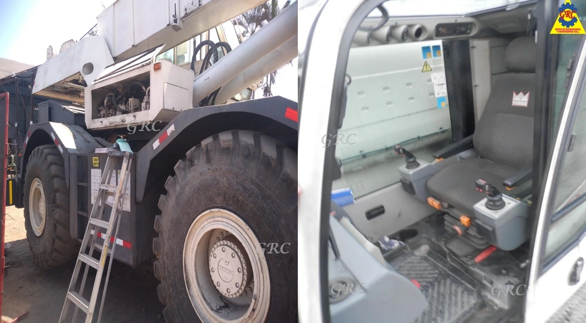 Reparacion de cabina de Grua TEREX