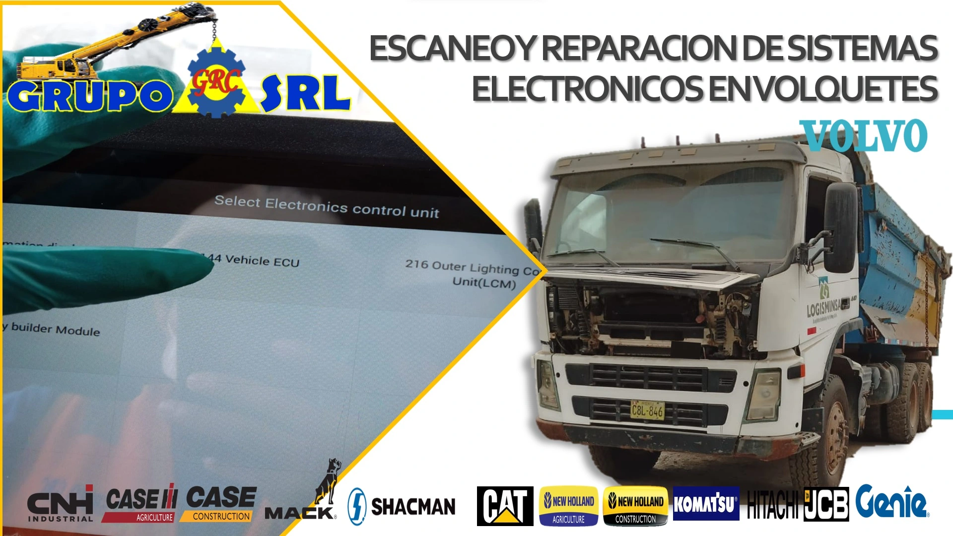 Escaneo volquete volvo